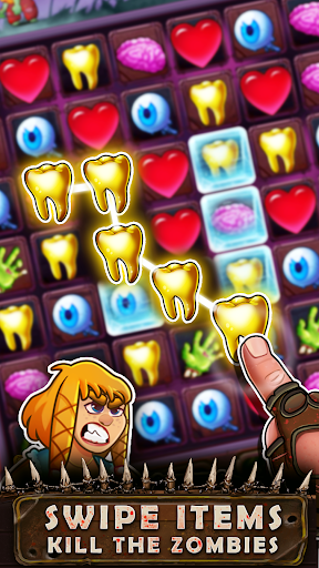 Download Zombie Blast - Match 3 Puzzle RPG Game 2.4.5 screenshots 1