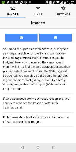 Android application Picturl screenshort