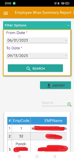 Android application Canteen App screenshort