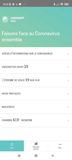 Coronapp-HUG Screen 3