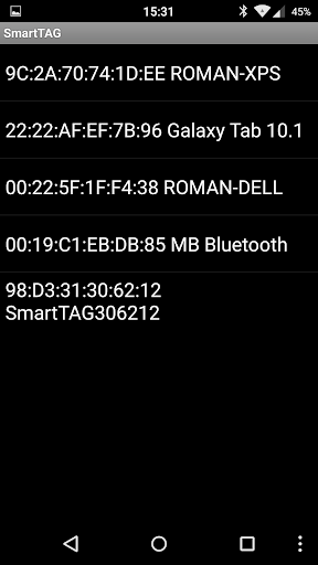 SmartTAG Screen 2