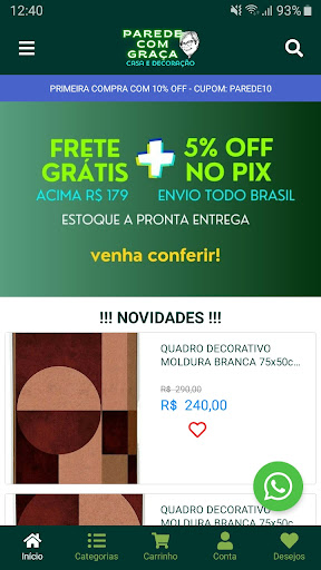 Android application Parede com Graça screenshort