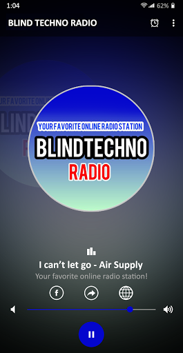 Android application BLIND TECHNO RADIO screenshort