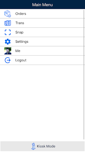 Android application SecuCred Cashier screenshort