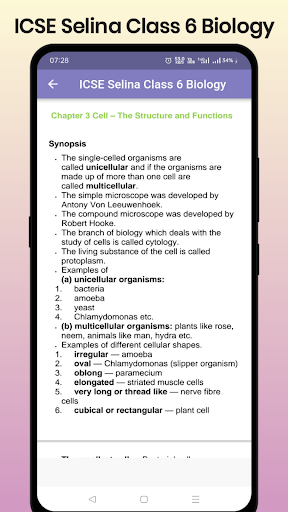 ICSE Selina Class 6 Biology