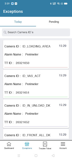 Android application mMonit-WareHouse screenshort
