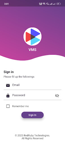 Android application RedRuby VMS screenshort