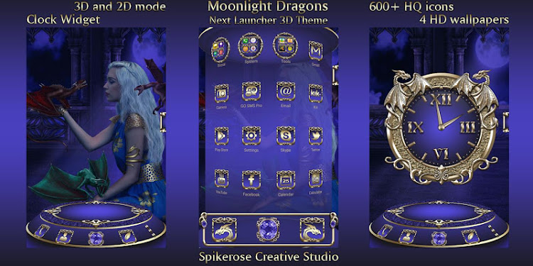 Moonlight Dragons 3D Next Laun - 1.1 - (Android)