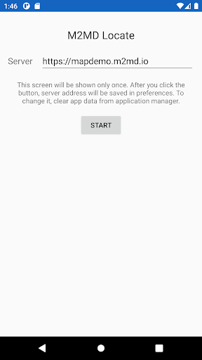 Android application M2MD Locate screenshort
