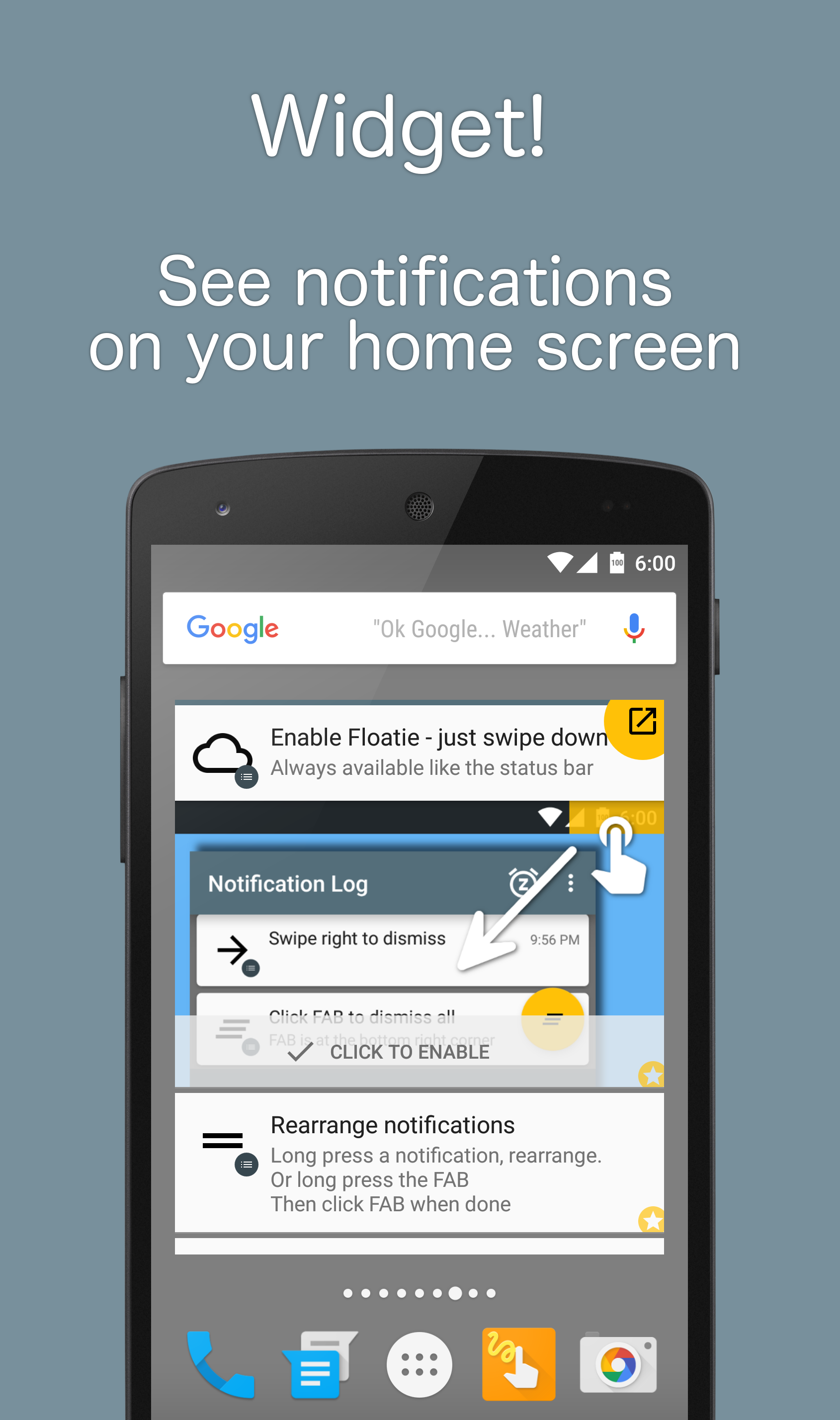 Android application Notif Log Pro screenshort