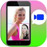 call live chat video calling stranger girl guide icon