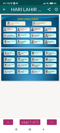Android application 4B INFO screenshort