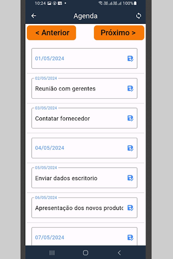 Android application Thonus CRM screenshort