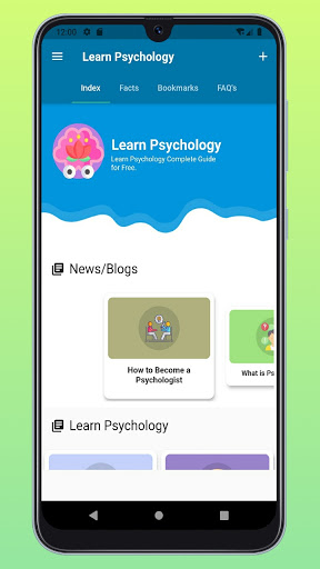 Screenshot of Learn Psychology Offline Book