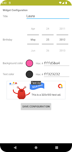 Baby Age Screen 3