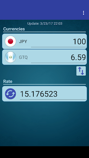 Android application Japan Yen x Guatemala Quetzal screenshort