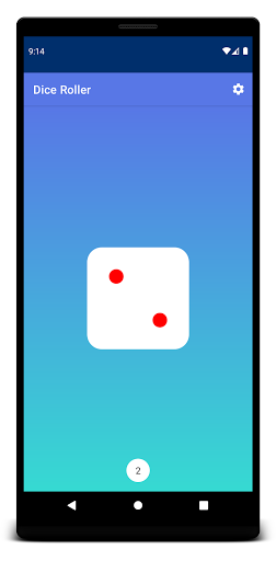 Android application Dice Roller screenshort