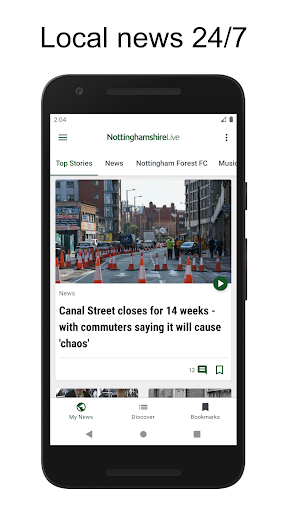 Android application Nottinghamshire Live screenshort
