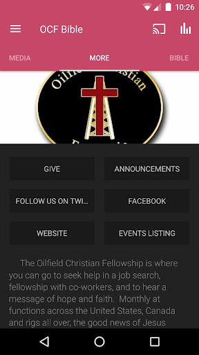 Oilfield Christian Fellowship Screen 2