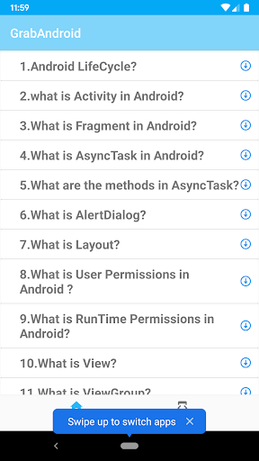 Android Interview Questions Screen 3
