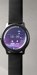 Purple Galaxy Watch Face L135