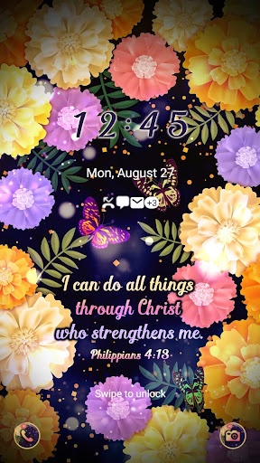 Flower with Quote - Wallpaper Screenshot