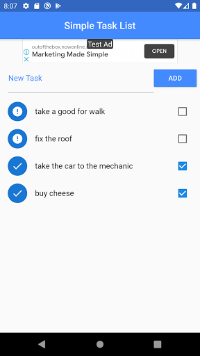 Simple Task List Screen 2