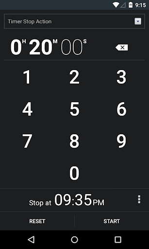 Sleep TIMER Screen 2