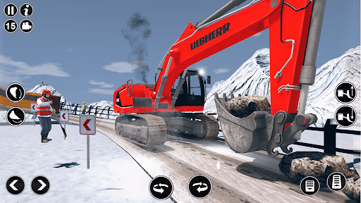 Snow Excavator Simulator Games 1