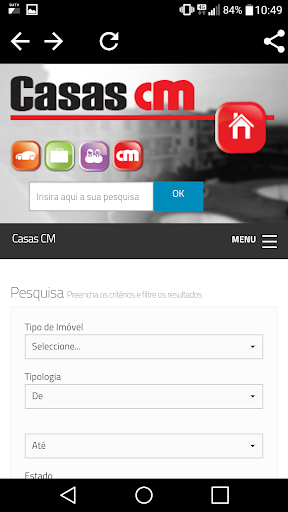 Android application CasasCM screenshort
