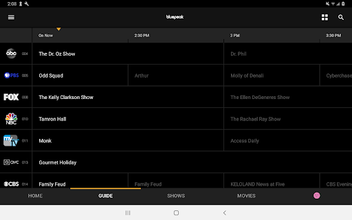 Screenshot of bluepeak