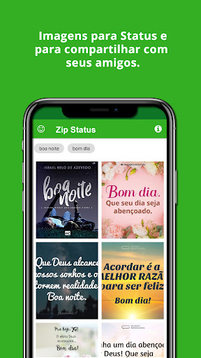 Android application Zip Status - Imagens p/ status screenshort