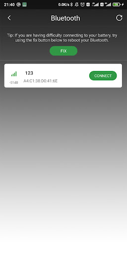 Android application Teconnex Power screenshort