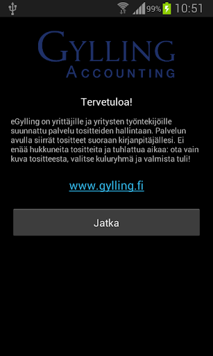 Android application eGylling screenshort