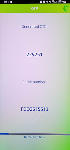 Android application BSP Fiji Soft Token screenshort