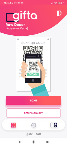 Android application GIFTA Scanner screenshort