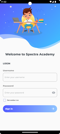 Android application Spectra Academy screenshort
