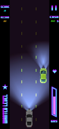 Android application Neon Pursuit screenshort