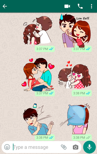 Love Story Stickers screenshot 0