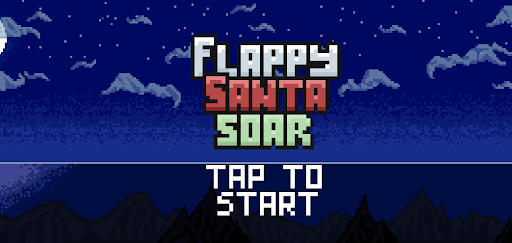 Android application Flappy Santa Soar screenshort