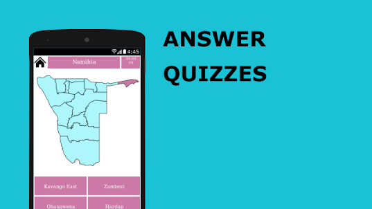 Map Quiz Puzzle 2020 - Namibia