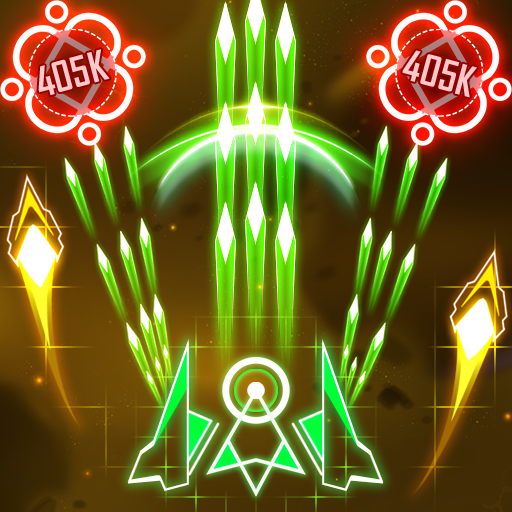Glow Geometry Space Shooter  Icon