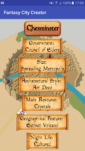 Android application Fantasy City Creator screenshort