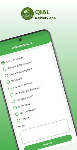 QIAL Delivery App Screen 3