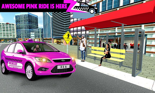 New York Taxi Duty Driver: Pink Taxi Games 2018 5.03 screenshots 17