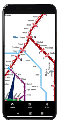 Mumbai Local train m indicator Screen 2