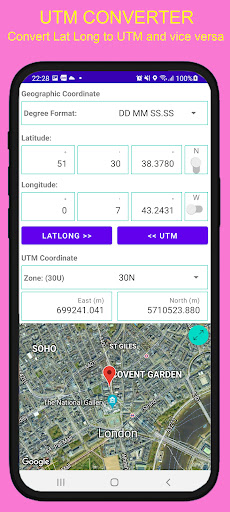 UTM Converter Screen 3
