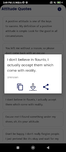 Attitude Quotes and Sayings Screen 3