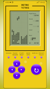 Retro Tetris Classic Game 2023