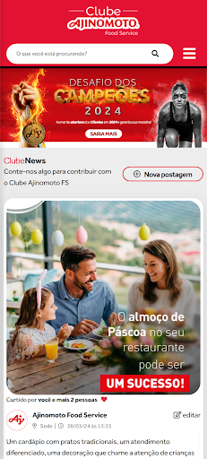 Android application Clube Ajinomoto FS screenshort
